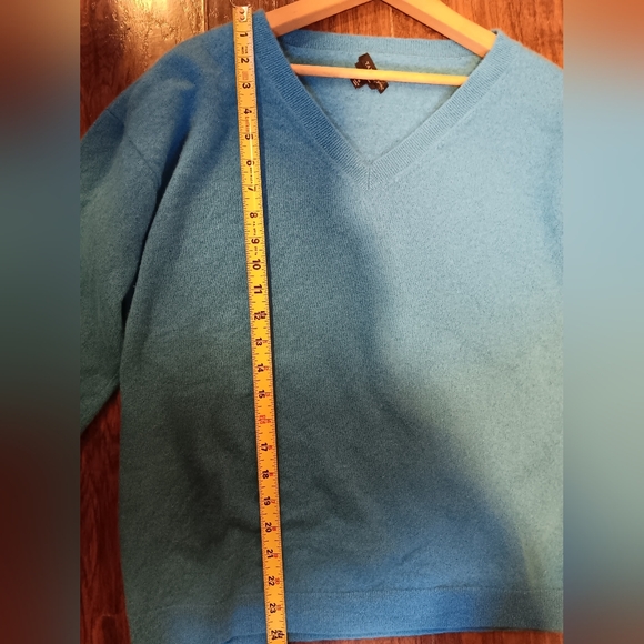 Talbots 100% Cashmere Sweater Womens Xl Blue - Picture 6 of 7